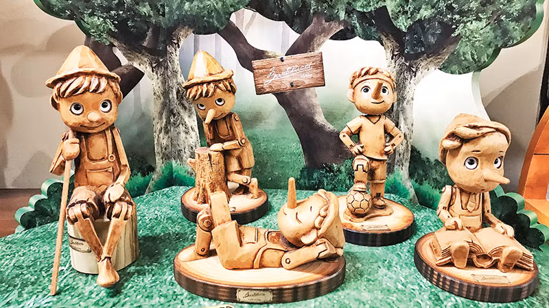 Những món đồ chơi Pinocchio đầy sáng tạo của nghệ nhân Bartolucci.
