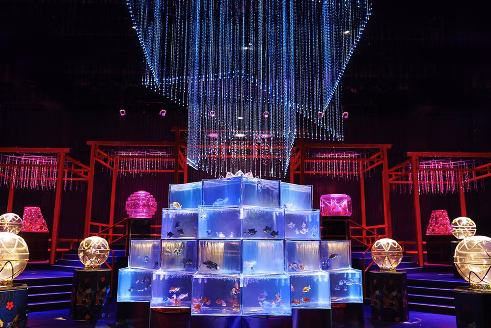 Huyền bí sắc màu Art Aquarium ở thủ đô Tokyo -0