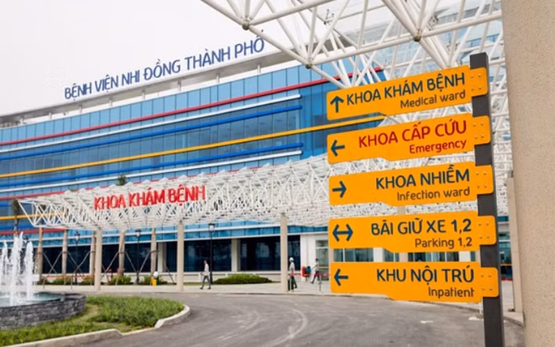 Bệnh viện Nhi đồng Thành phố. (Ảnh: internet)