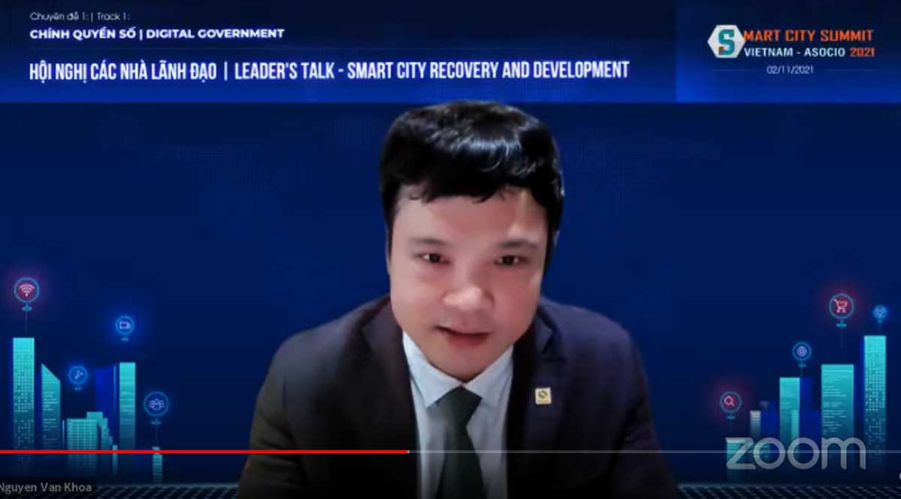 Chủ tịch VINASA Nguyễn Văn Khoa phát biểu. Đô thị thông minh phải gắn liền với chuyển đổi số -0