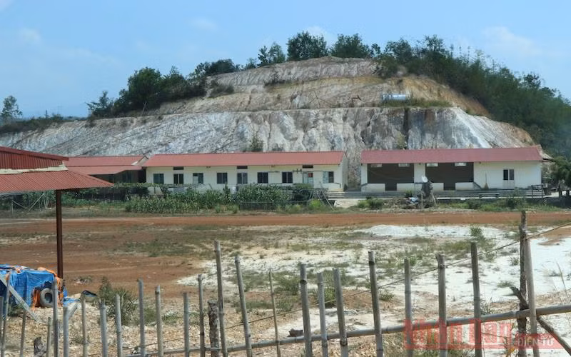 Trụ sở, nhà xưởng của Công ty Cường Thắng nằm trên hơn 14.000m2 đất rừng phòng hộ chiếm dụng.