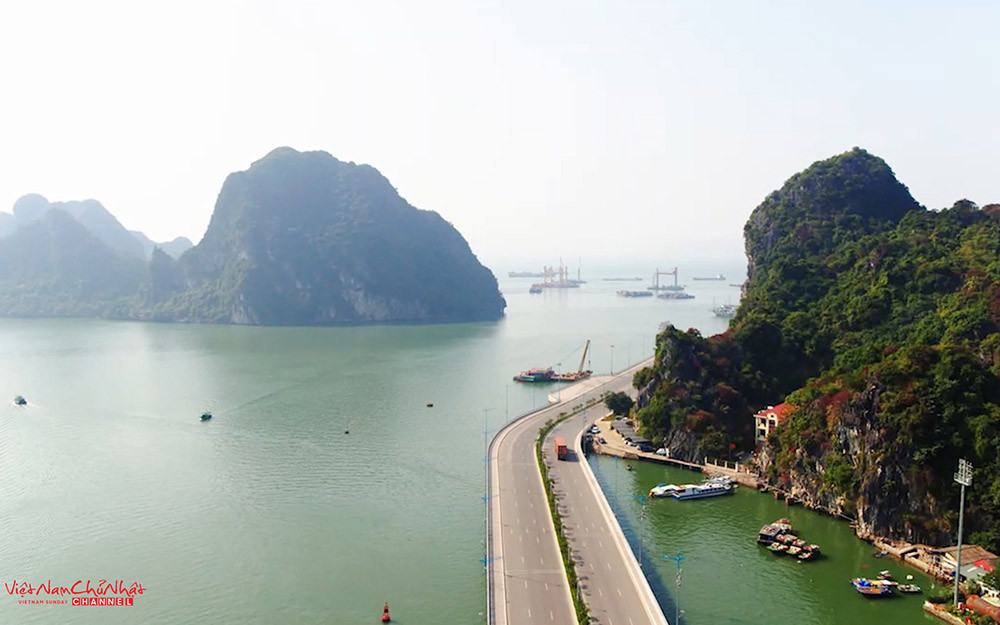 Hình ảnh cầu Bài Thơ (Quảng Ninh). Diễn viên phim “Cha cõng con” làm kênh Youtube quảng bá phong cảnh Việt Nam -0