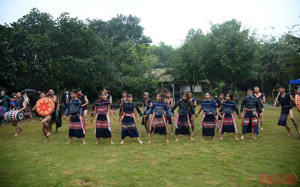 Dân làng sẽ nhảy múa và ăn mừng đến tối. (Ảnh: THÀNH ĐẠT) Độc đáo lễ cưới người Ba Na -0