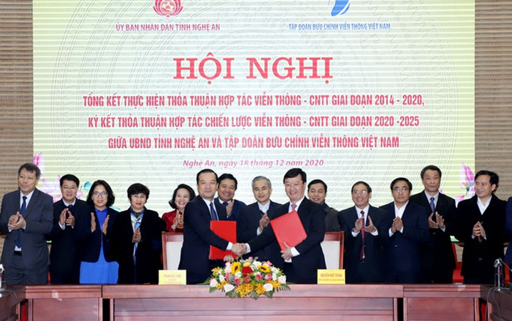 Nghệ An và VNPT ký thỏa thuận hợp tác chiến lược giai đoạn 2020-2025