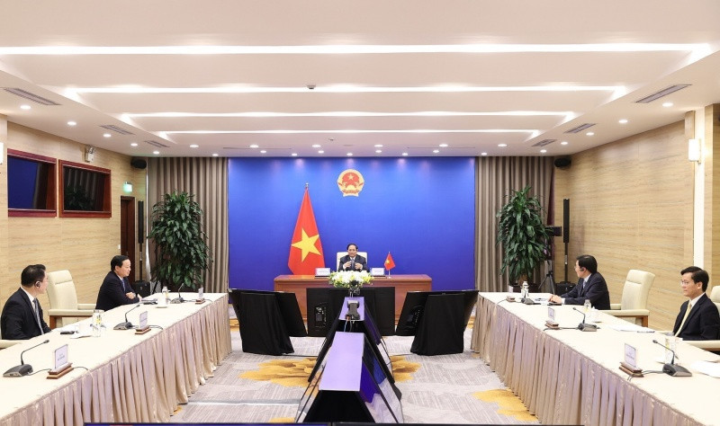 Thủ tướng Phạm Minh Chính dự Hội nghị cấp cao lần thứ 4 khu vực châu Á-Thái Bình Dương về Nước. (Ảnh: Dương Giang/TTXVN) ttxvn_2304thutuong1_1-1650709462062.jpeg