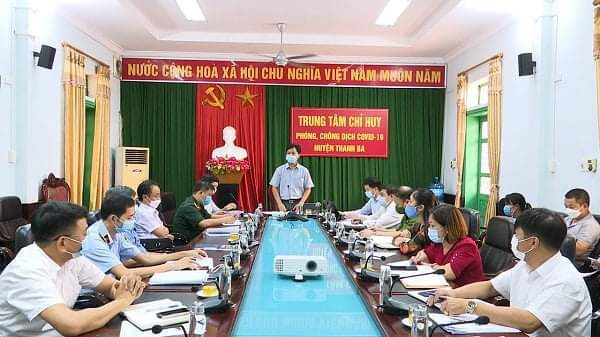 Ban Chỉ đạo huyện Thanh Ba triển khai các biện pháp phòng, chống dịch. Phú Thọ truy vết 42 giáo viên, học sinh liên quan đến ca dương tính -0