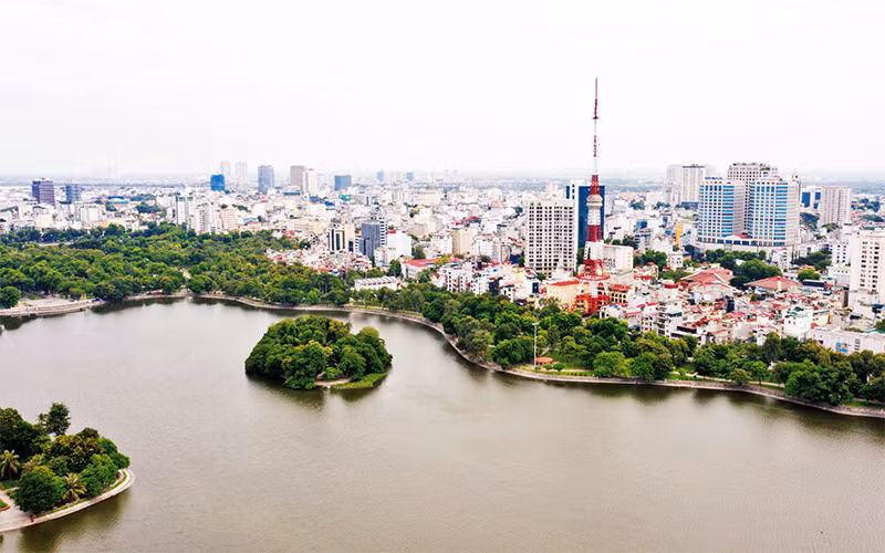 Một góc Công viên Thống Nhất. Ảnh: ĐĂNG ANH