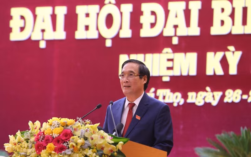 Bí thư Tỉnh ủy Phú Thọ Bùi Minh Châu.