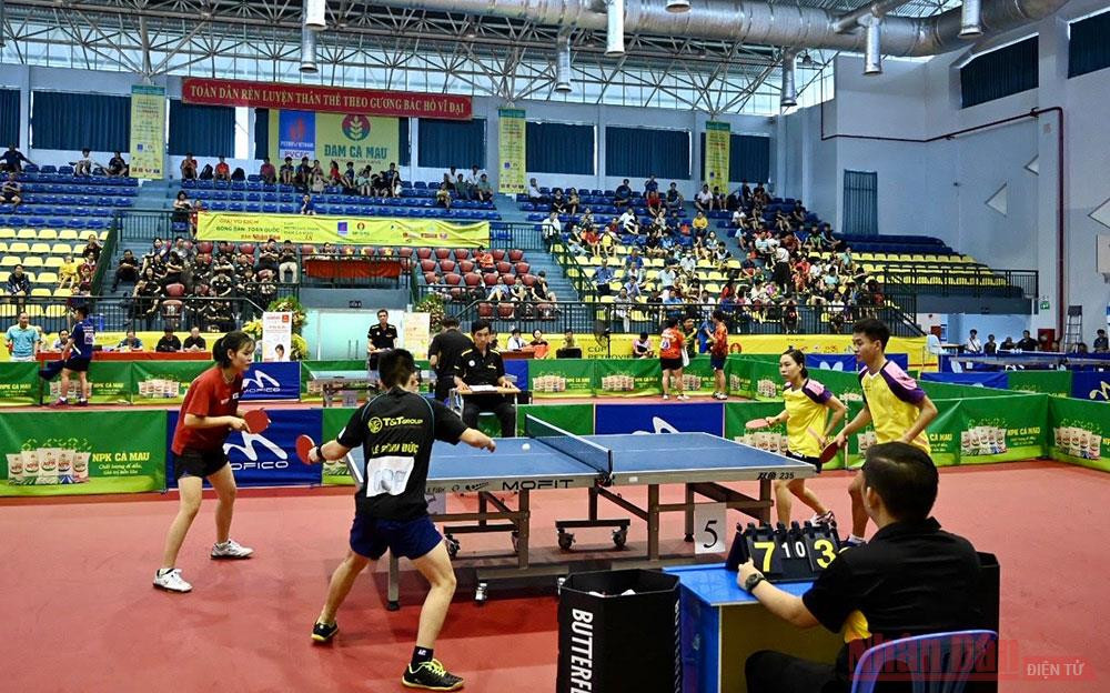 Trận bán kết đôi nam nữ giữa Hà Nội và Quân Đội. Mai Hoàng Mỹ Trang và Lê Đình Huy vào chung kết đôi nam nữ -0