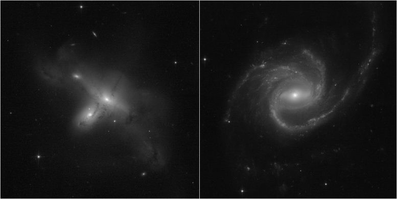 Hình ảnh các thiên hà kỳ dị vừa được kính viễn vọng Hubble chụp sau khi hoạt động trở lại. Ảnh: NASA, ESA, STScI, Julianne Dalcanton.