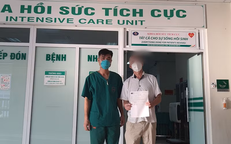 Bệnh nhân đã được trở về gia đình.