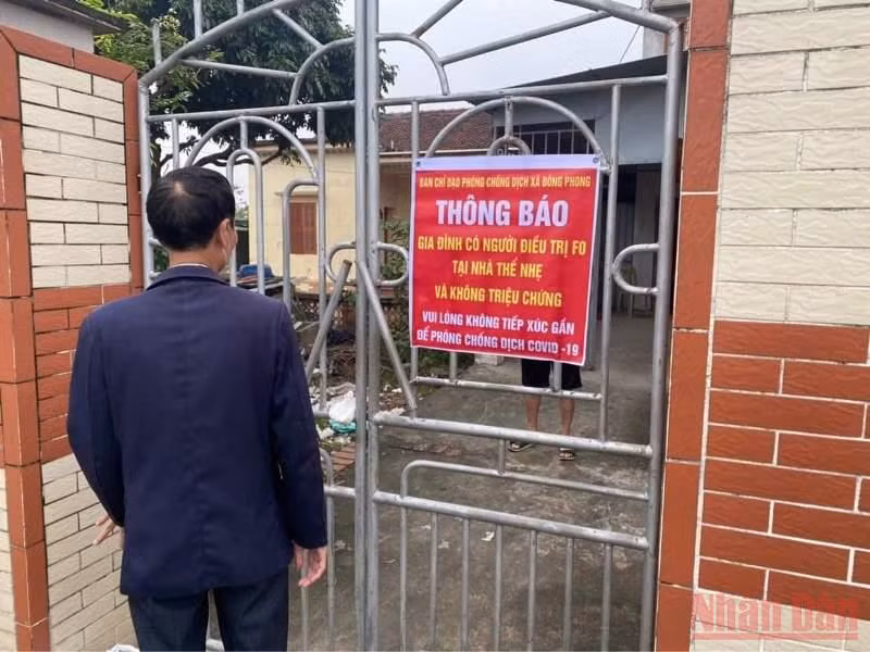 Mô hình điều trị F0 tại nhà ở huyện Tiền Hải (tỉnh Thái Bình).