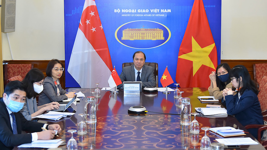Kỳ họp lần thứ 14 Tham khảo chính trị Việt Nam - Singapore. (Ảnh: Bộ Ngoại giao) Đưa quan hệ Việt Nam – Singapore phát triển sâu rộng hơn nữa -0
