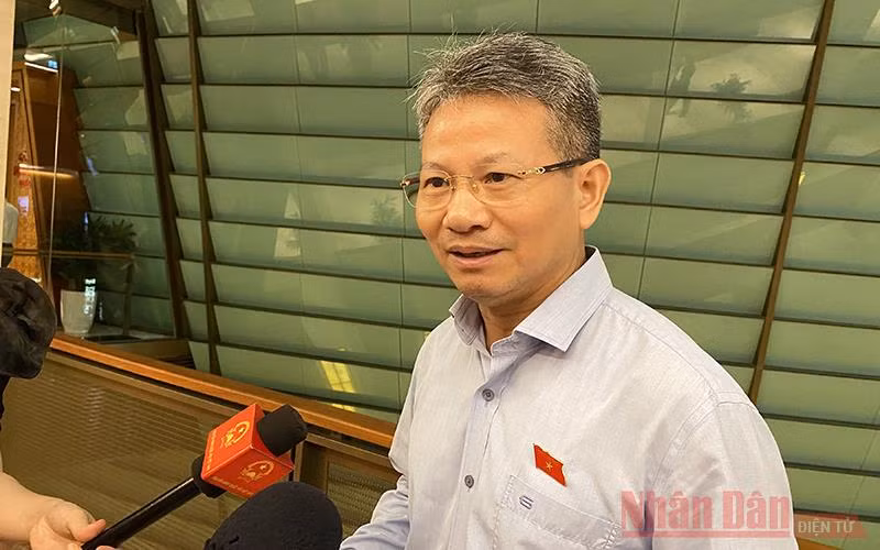 Đại biểu Quốc hội Đỗ Văn Sinh (Quảng Trị). Ảnh: TRỊNH DŨNG