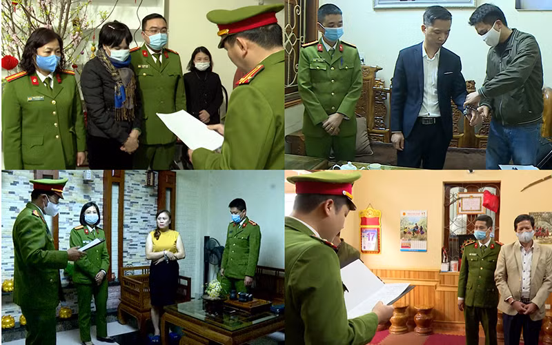 Thực hiện lệnh bắt tạm giam với bốn đối tượng liên quan.