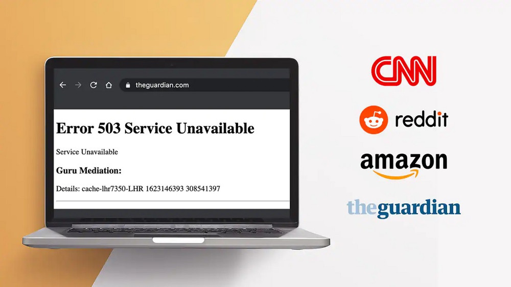 Sự cố ngừng hoạt động của Fastly ảnh hưởng đến nhiều trang web tin tức nổi tiếng thế giới. Ảnh: Reddit.