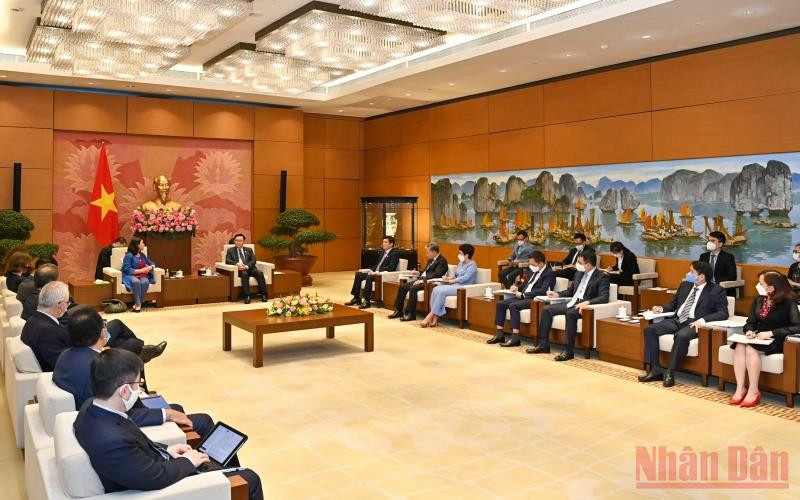 Quang cảnh buổi tiếp. (Ảnh: Duy Linh) BND_1108-1647956786765.jpeg