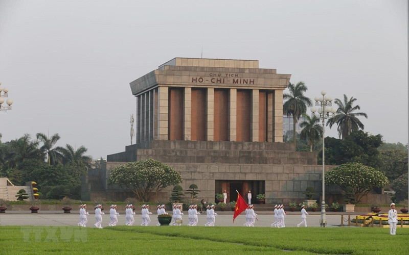 Lễ thượng cờ, chào cờ sáng 19/5/2019. (Ảnh: TTXVN)