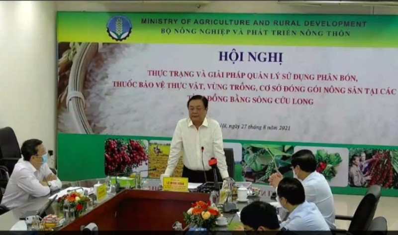 Bộ trưởng Lê Minh Hoan phát biểu chỉ đạo Hội nghị tại điểm cầu Cục Bảo vệ thực vật (Hà Nội) Nông nghiệm minh bạch phải sáng tỏ từ sử dụng phân bón -0