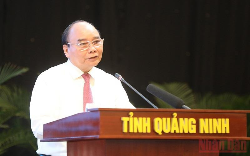 Chủ tịch nước Nguyễn Xuân Phúc, Trưởng Ban Chỉ đạo phát biểu chỉ đạo tại Hội nghị.