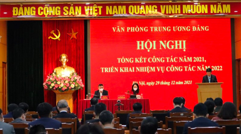 Quang cảnh hội nghị. Văn phòng Trung ương Đảng tiếp tục đổi mới, sáng tạo đáp ứng yêu cầu nhiệm vụ ngày càng cao -0