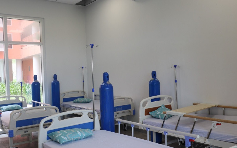 Bên trong Bệnh viện dã chiến số 3 - Bình Dương. Bình Dương đưa vào hoạt động khu điều trị và bệnh viện dã chiến 8.300 giường -0