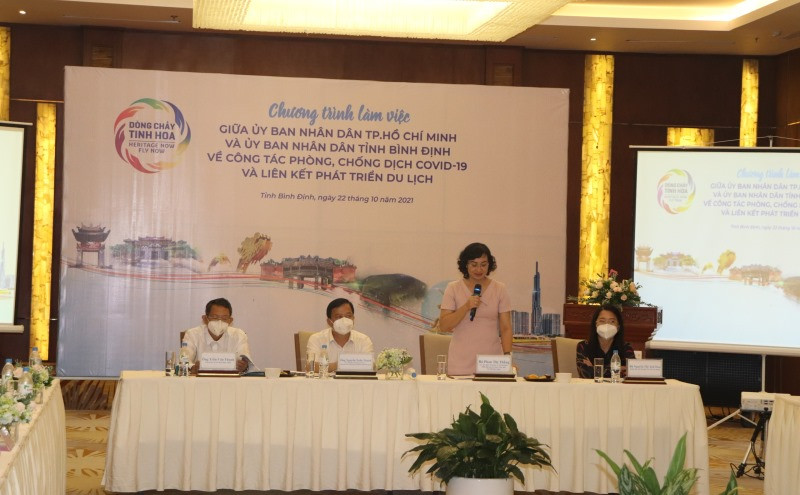 Đoàn công tác TP Hồ Chí Minh làm việc tại tỉnh Bình Định.