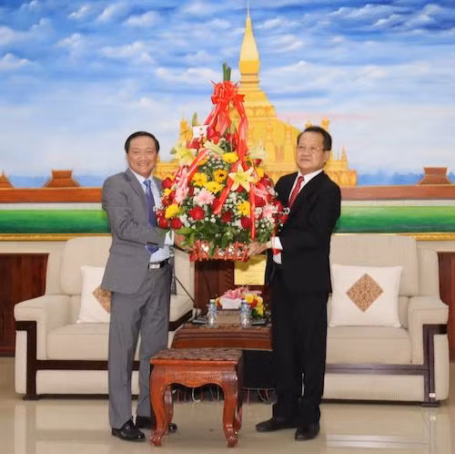 Chúc mừng 66 năm Ngày thành lập Đảng Nhân dân Cách mạng Lào -0