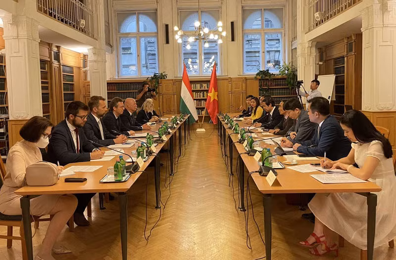 Quang cảnh buổi làm việc.