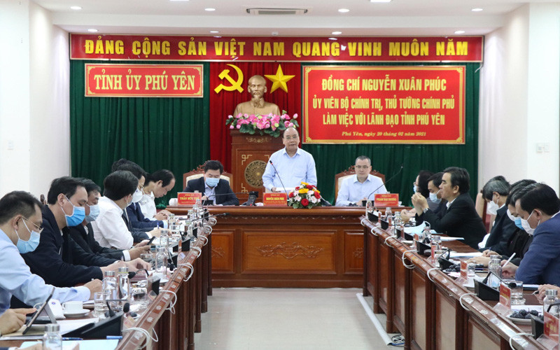 Thủ tướng Nguyễn Xuân Phúc làm việc với tỉnh Phú Yên. Thủ tướng Chính phủ Nguyễn Xuân Phúc dự