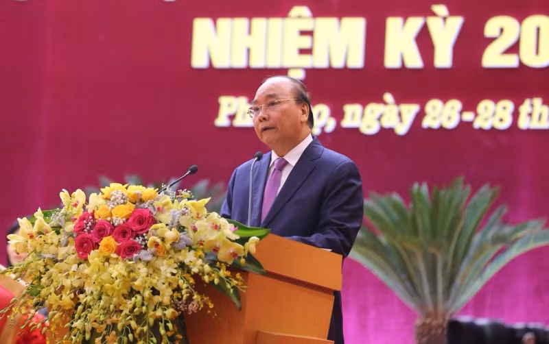 Thủ tướng Nguyễn Xuân Phúc phát biểu chỉ đạo Đại hội.