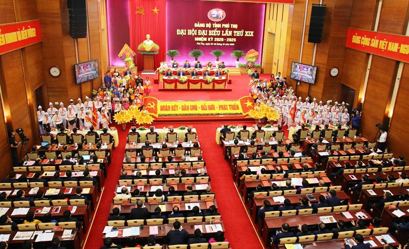 Toàn cảnh Đại hội. Khai mạc Đại hội Đảng bộ tỉnh Phú Thọ lần thứ 19 -0