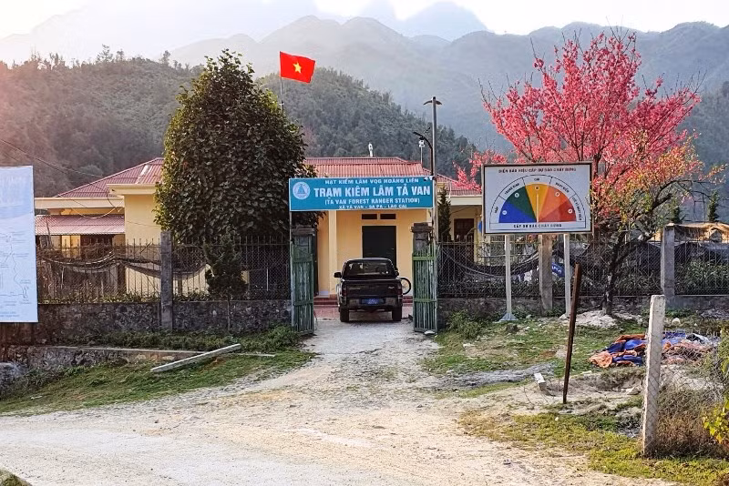 Trạm kiểm lâm địa bàn xã Tả Van, thị xã Sa Pa, cửa ngõ vào Vườn quốc gia Hoàng Liên.