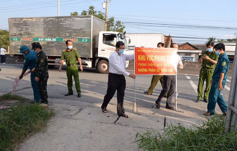 Tiền Giang dỡ điểm phong tỏa đầu tiên