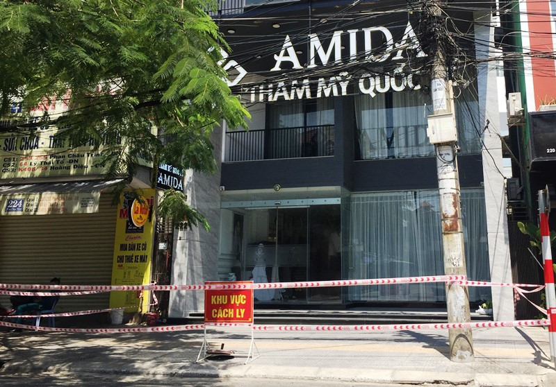 Thẩm mỹ viện quốc tế Amida, nơi xảy ra ổ dịch lớn tại Đà Nẵng, tháng 5-2021. Khởi tố Giám đốc Công ty trách nhiệm hữu hạn quốc tế Amida -0