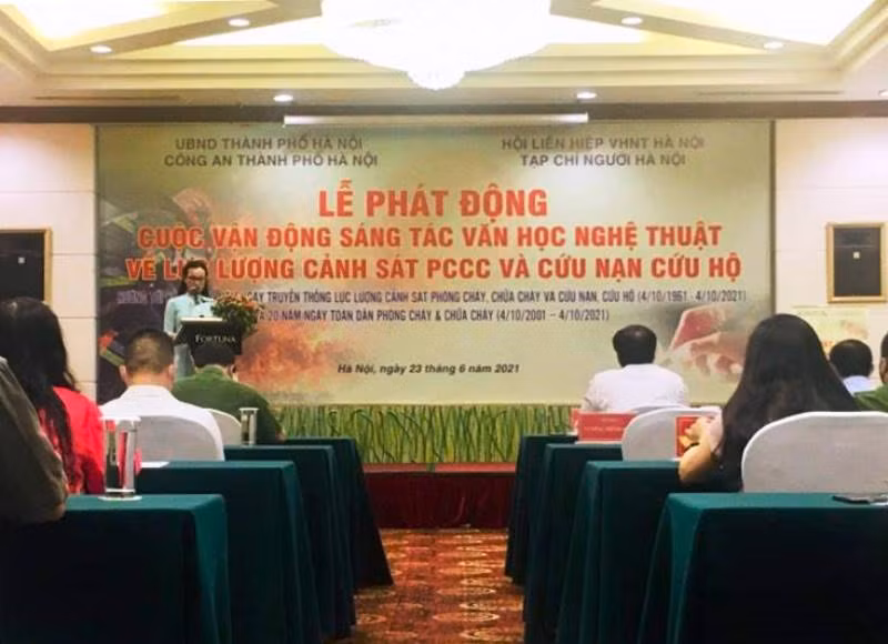 Toàn cảnh lễ phát động. (Ảnh: Trang Anh)