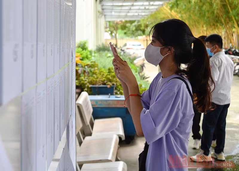 Thí sinh tại Kỳ thi tốt nghiệp THPT 2020 (Ảnh: THUỶ NGUYÊN)