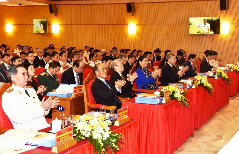Các đại biểu tham dự Đại hội. Thủ tướng Nguyễn Xuân Phúc dự Đại hội Đảng bộ Công an Trung ương -0