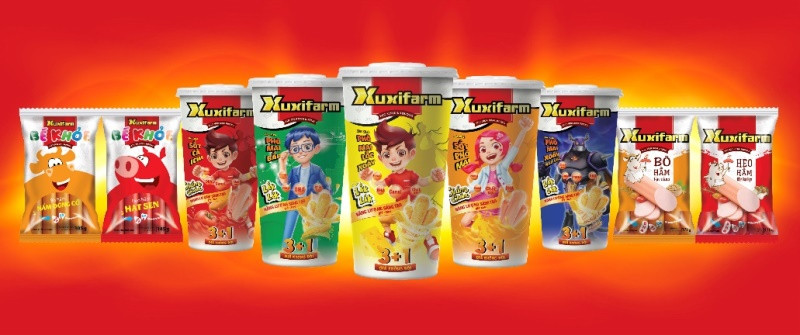Sau khi hoàn tất thương vụ M&A Sunrise Foods vào quý II năm nay, Nova Consumer sẽ sở hữu nhiều sản phẩm tiêu dùng, trong đó có xúc xích Xuxifarm... và hoàn thiện chuỗi 3F trong lĩnh vực tiêu dùng. Mô hình sản xuất khép kín giúp Nova Consumer tối đa hóa biên lợi nhuận -0
