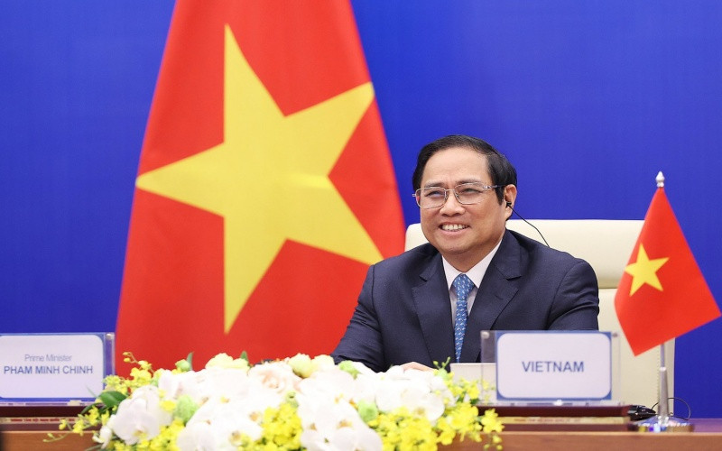 Thủ tướng Phạm Minh Chính phát biểu tại Hội nghị cấp cao lần thứ 4 khu vực châu Á-Thái Bình Dương về Nước.