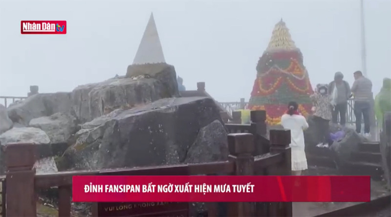 Mưa tuyết trên đỉnh FANSIPAN