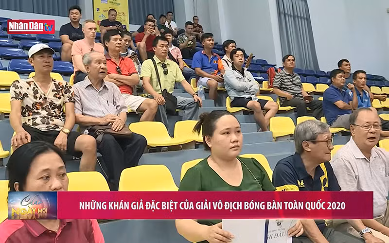 Những khán giả đặc biệt của Giải vô địch Bóng bàn toàn quốc 2020