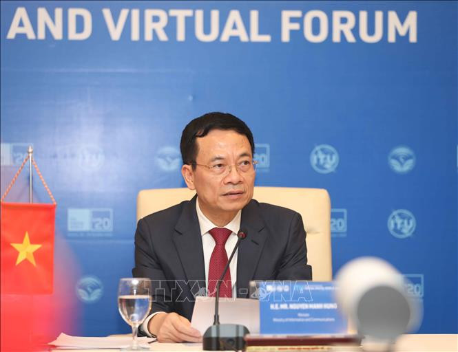 Bộ trưởng TT-TT Nguyễn Mạnh Hùng. Khai mạc ITU Digital World 2020: Toàn cầu cùng xây dựng thế giới số -0