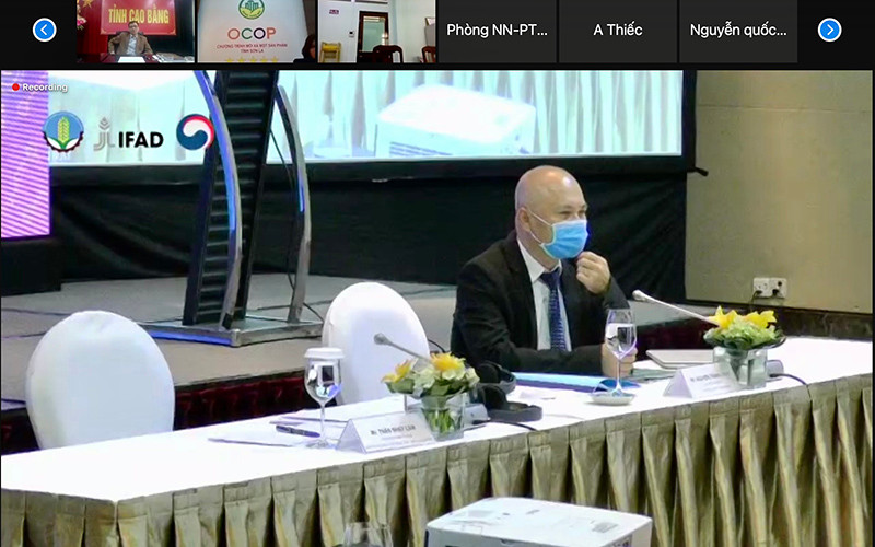 Ông Nguyễn Thanh Tùng, Điều phối viên IFAD tại Việt Nam phát biểu tại hội thảo. Tăng cường tiếp cận thị trường cho người dân nông thôn -0