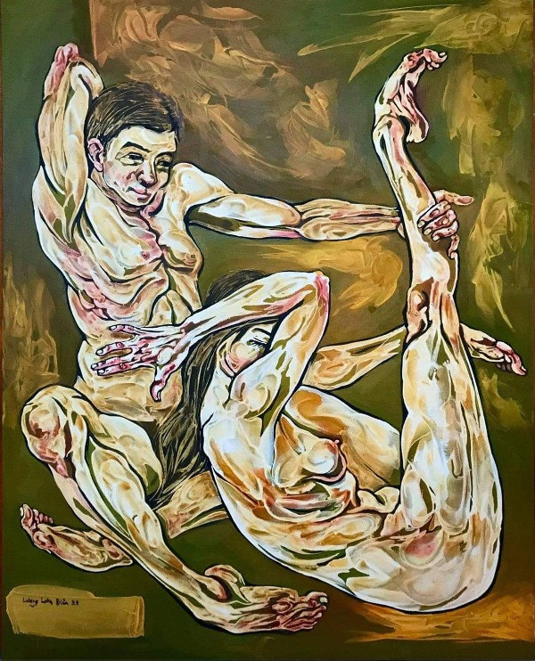 Tranh của họa sĩ Lưu Lương Biên. Lần thứ 5 của “Đa Diện” -0