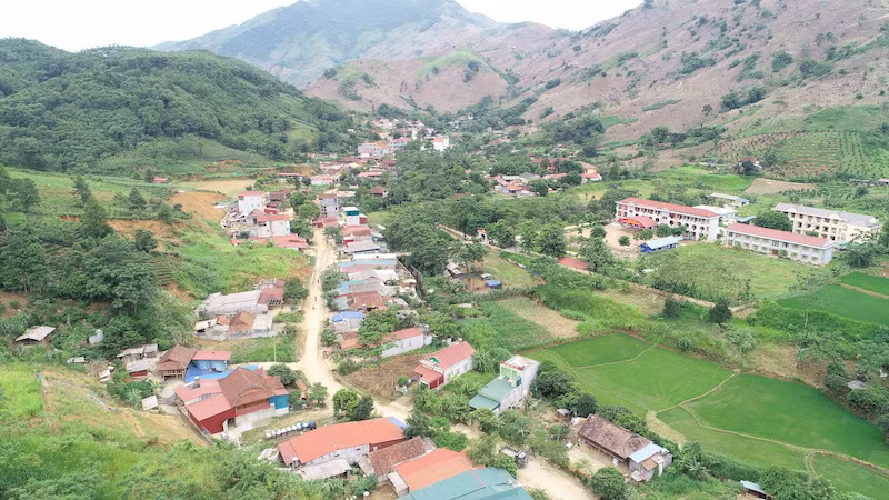 Một góc nông thôn mới của xã Tân Lang