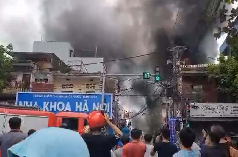 Hiện trường vụ cháy.