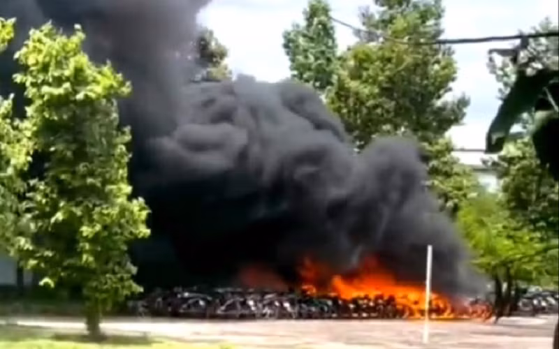 Hiện trường vụ cháy. (Ảnh: CTV)