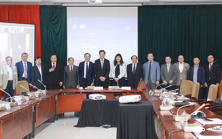 Các đại biểu dự hội thảo tại điểm cầu Việt Nam. (Ảnh: MOFA).