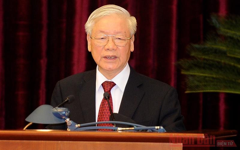 Tổng Bí thư, Chủ tịch nước Nguyễn Phú Trọng, chủ trì, phát biểu bế mạc Hội nghị. Bế mạc Hội nghị lần thứ hai Ban Chấp hành Trung ương Đảng khóa XIII -0